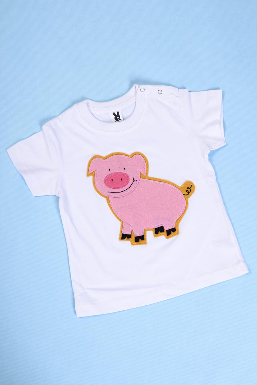 Camiseta bebé Cerdito | 00024