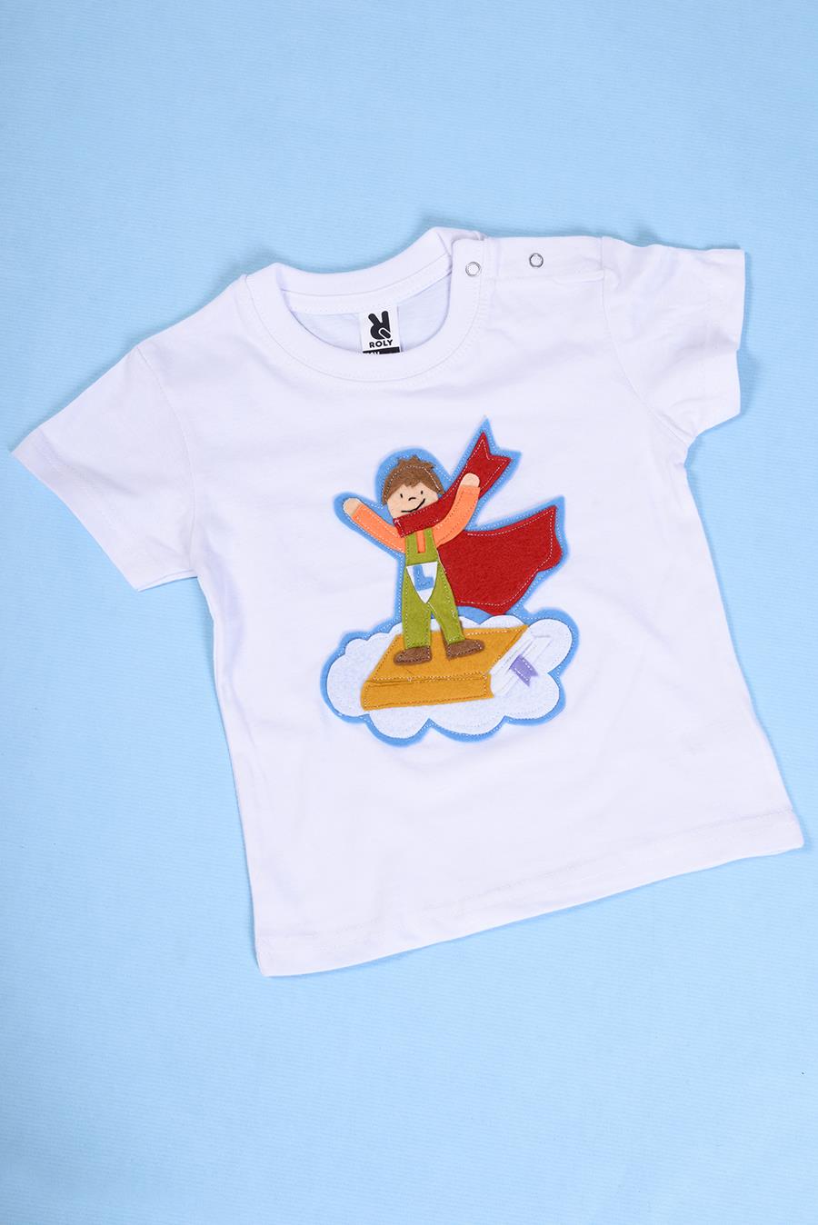 Camiseta bebé Súperlector en la nube | 00027